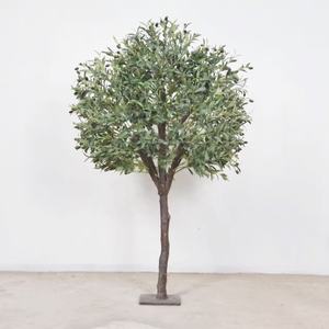 Simulation personnalisée grand hôtel décoration de jardin à feuilles persistantes <span class=keywords><strong>géant</strong></span> méditerranéen artificiel grand olivier avec de faux fruits - Product Image 2