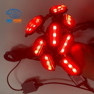 Xe nhỏ màu vàng dẫn phía trước mui xe chỉ số bội thu ánh sáng xe 4pcs hổ phách lưới tản nhiệt Đèn ban ngày chạy đèn - Product Image 6