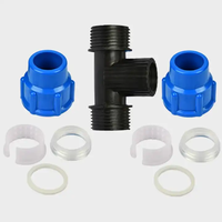 Vente en gros Raccord de tuyau PE-HD 20-110mm Pn16 Raccord de compression PP Raccord 602 Plomberie Raccord PE-HD