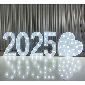 FURUN Letra de hierro grande Luces LED Artículos de propaganda para <span class=keywords><strong>la</strong></span> ceremonia de propuesta de compromiso Letrero personalizado de 4 pies Fuente luminosa - Product Image 5