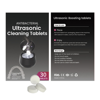Tabletas de Limpieza Ultrasónica Certificadas por la FDA, Fórmula Suave No Corrosiva para Dispositivos Dentales Removibles, Dentaduras Postizas y Alineadores