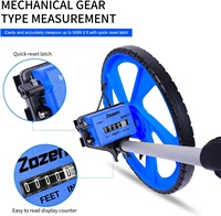 Roulette de mesure de distance professionnelle à grandes roues avec affichage électronique (en pieds ou en mètres)