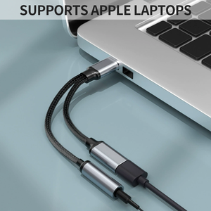 Câble audio universel 2.1 USB-C Type-C pour écouteurs, prise <span class=keywords><strong>jack</strong></span> 3,5 mm personnalisée, chargeur rapide PD60W, sortie DC, OTG, microphone, haut-parleur - Product Image 5
