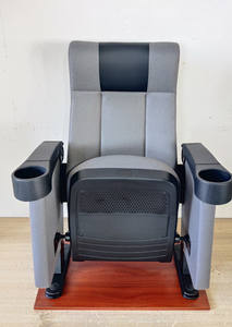 Silla de cine con portavasos Silla de teatro Color rojo Asientos de auditorio Asientos de cine Sofá Asientos de Iglesia Precio de fábrica - Product Image 2