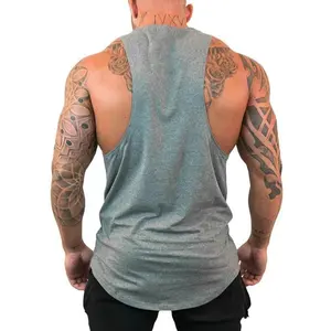 Tùy chỉnh tùy chỉnh vest giá rẻ Mens phòng tập thể dục ráp dây Tank Top người đàn ông đào tạo Loose Đấu Vật SINGLET Workout quần áo