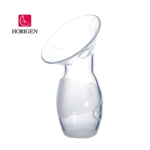 Manual Silicone Breast Pump With Spillproofsilicone Lid Breastfeeding Collector Sucker Milk Saver Nursing Mother Pump