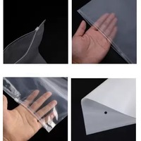 Sacs de rangement en PE avec fermeture éclair personnalisés, sacs en plastique transparents imperméables avec fermeture éclair pour vêtements, chaussettes, serviettes, organisation de la maison