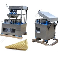 Équipement d'usine Meilleur prix Gaufrier Biscuit Baking Maker Gaufre Pizza Cône Ligne de production Machine à cornet de crème glacée à vendre