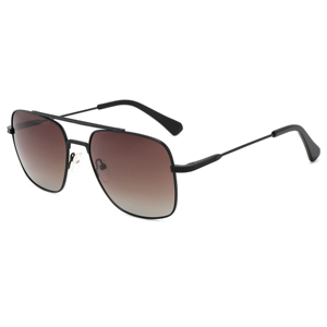 Gold Frame Rectangle Pilot <b>Sunglasses</b> with Green Lenses UV400 Protection Unisex Adult Outdoors - Product Image 5