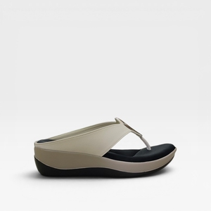 Sandales confortables pour femmes à entre-doigts, élégantes, à talon compensé, à enfiler, mode décontractée, pour usage quotidien, intérieur et extérieur, avec coussinets souples - Product Image 3