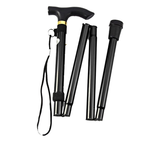 Bâton de marche télescopique en aluminium pliable et réglable à 5 sections, embout en aluminium pour la randonnée, le trekking, l'alpinisme - Product Image 1