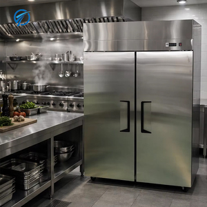 Refrigerador Vertical Optimizado para Espacios Reducidos, Congelador con Estantes Ajustables <span class=keywords><strong>de</strong></span> Múltiples Niveles, Diseño Compacto <span class=keywords><strong>de</strong></span> Acero Inoxidable para Cocinas Pequeñas - Product Image 4