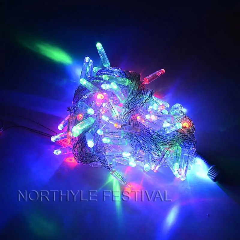 IP68 High waterproof string light outdoor 110V 220V 24V LED Chain fairy lights shopping mall decoration