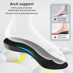 Plus haut PU Inserts chaussure talon ascenseurs hommes femmes jambes inégales chaussure ascenseur équilibreur pour botte de marche <span class=keywords><strong>orthopédique</strong></span> hauteur augmenter semelles - Product Image 4