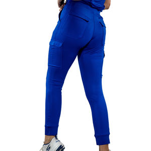 Uniforme de Trabajo para Mujer YH Personalizado, Color Caqui, Estilo Revolucionario, Top Tipo Blusa Cruzada, Uniforme de Enfermera Cómodo con Tela Tejida, Conjuntos de Uniformes Médicos - Product Image 4