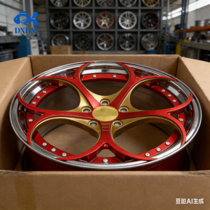 ล้อแม็กซ์สีแดงทองขนาด 19 20 21 22 24 นิ้ว แบบ 2 ชิ้น ขนาด 20x10.5J  <span class=keywords><strong>5</strong></span> <span class=keywords><strong>รู</strong></span> ขอบลึกเว้า  วัสดุอัลลอยด์ฟอร์จ สำหรับรถยนต์ BMW ชุด - Product Image 5