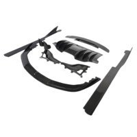 Kit carrosserie en fibre de carbone style V pour Ferrari 458 : Lame avant, jupes latérales, diffuseur arrière, spoiler et accessoires extérieurs