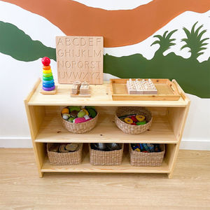 Étagère à livres en bois massif écologique Montessori moderne pour chambre à coucher, salon ou école, armoire à jouets pour enfants - Product Image 6