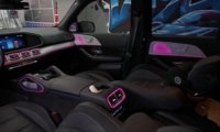WIITECH Éclairage d'ambiance 64 couleurs pour Mercedes W167 GLE GLS 2020-2025, Contrôle MBUX, Amélioration de l'éclairage intérieur LED, Haut-parleurs de ventilation