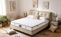 Matelas à ressorts ensachés 7 zones, mousse de latex, couche de confort, emballage sous vide, taille King Size, directement de l'usine