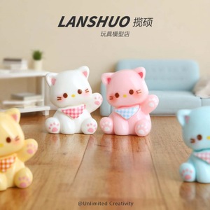 จี้รูปแมวการ์ตูนเรซิ่น ชุดเครื่องประดับ DIY สำหรับพวงกุญแจโทรศัพท์ ของขวัญสำหรับทุกเพศ - Product Image 3