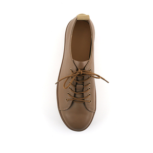 OEM Handmade Classic Design in morbida <span class=keywords><strong>pelle</strong></span> superiore leggero Lace Up Casual Flat Women Walk <span class=keywords><strong>Sneakers</strong></span> - Product Image 3