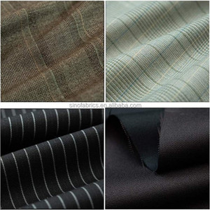 Tissu jacquard sergé double épaisseur 28/2+40D T/R teint en fil, à rayures élastiques, poids lourd, pour costumes et pantalons décontractés pour hommes - Product Image 6