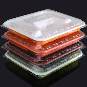 Оптовые одноразовые ланч-боксы бенто с 2, 3, 4, 5 отделениями, контейнеры для еды из полипропилена, подносы для приготовления блюд - Product Image 4