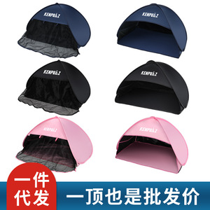 Pop Up Headrest Tent Thickened Large Size Black Vinyl Quick Automatic Opening Extended Type Summer Tent - Product Image 5