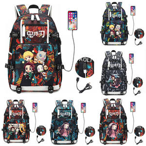 Mochila de 32 Estilos y 4 Colores de Demon Slayer <span class=keywords><strong>Shingeki</strong></span> <span class=keywords><strong>No</strong></span> <span class=keywords><strong>Kyojin</strong></span>, Mochila Duradera de Oxford para Portátil, Mochilas Escolares para Estudiantes, Mochila de Anime para Adolescentes - Product Image 1