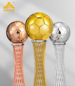 Nouveau design 2026 – Trophée de football écologique imprimé UV, personnalisé en résine et cristal, pour récompense - Product Image 3