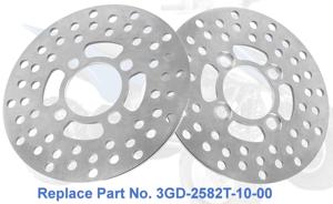 Rotor de Freno de Disco para ATV UTV, para <span class=keywords><strong>Yamaha</strong></span> <span class=keywords><strong>Banshee</strong></span>/Warrior 350, <span class=keywords><strong>Raptor</strong></span> 700/660/250, YFZ450, Blaster 200, Bear Tracker/Big Bear/Bruin - Product Image 3