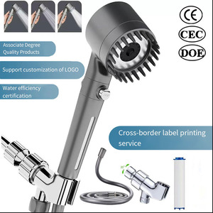 Áp lực cao mạ đa chức năng lượng mưa phòng tắm vòi <span class=keywords><strong>3</strong></span> chế độ <span class=keywords><strong>3</strong></span>-in-1 vòi hoa sen với thiết bị cầm tay cho nhà vệ sinh nhà bếp sử dụng - Product Image 3