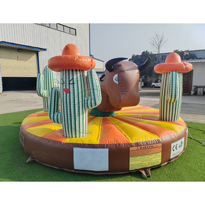 Divertido Juego de Toro Mecánico con Temática de <span class=keywords><strong>Cactus</strong></span> y Base Inflable para Fiestas de Rodeo y Eventos de Carnaval - Product Image 1