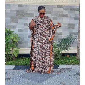 BOBOYU Großhandel Dashiki Kaftan Kleider Frauen Sommer lässig Mode gedruckt lose Maxi kleid Robe Kaftan afrikanische Kleidung