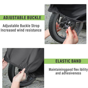 लॉक-होल के साथ सार्वभौमिक वाटरप्रूफ मोटरसाइकिल कवर और सुरक्षा भंडारण बैग पूर्ण कवरेज मोटर बाइक कार सहायक - Product Image 6