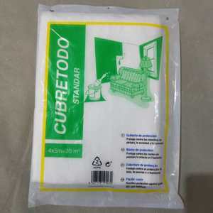 Toile à goutte extra large, feuille <span class=keywords><strong>de</strong></span> peinture en plastique du <span class=keywords><strong>peintre</strong></span>, cache-poussière durable - Product Image 1