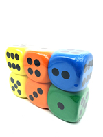 Dés géants éducatifs multicolores en mousse EVA souple de 8 cm pour enfants de 3 ans et plus