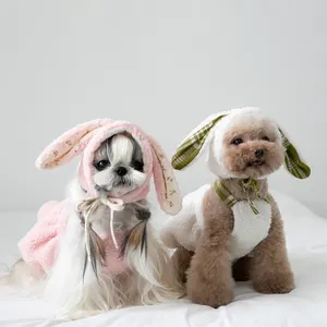 Yeni sevimli köpek Pet tavşan değişim takım elbise köpek kostümleri sonbahar kış için