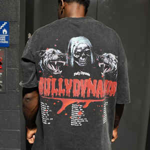 <span class=keywords><strong>T</strong></span>-<span class=keywords><strong>Shirt</strong></span> Oversize Vintage Lavata per Uomo e Donna, Stampa Fronte-Retro a Tema <span class=keywords><strong>Horror</strong></span>, Manica Corta, Streetwear Hip Hop Casual - Product Image 3