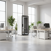 UNIBOOTH Cabine insonorisée de luxe privée 33 dB ISO 23351, ignifugée, installation rapide en 30-45 min, pour bureaux ouverts, bibliothèques, OEM ODM