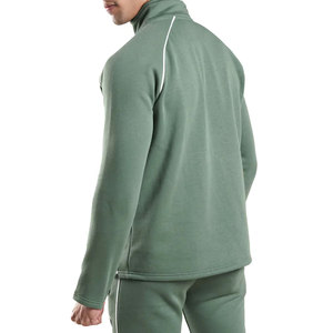 Chándal al por mayor para hombre, liso, con media cremallera, personalizable, de manga larga, cuello alto, corte regular, para invierno - Product Image 2