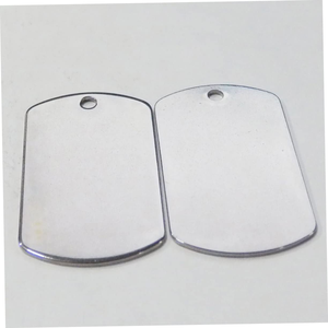 Wholesale Dogtag Necklace Bone Rectangle Round Stainless Steel Blank Metal Plated Color Dog <b>Tag</b> for Laser Engraving - Product Image 2