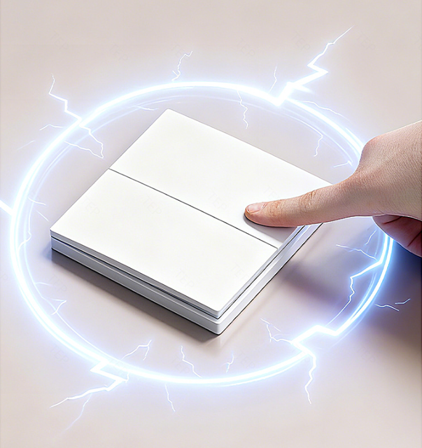 Self-powered Wireless RF 433mhz Remote Control 220V Switch Push Button Switch No Battery for Light Home