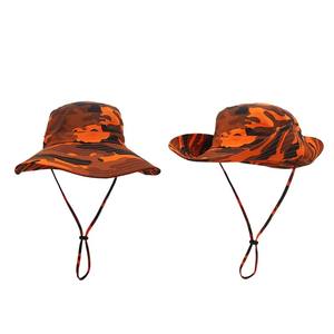 Camouflage tactique à large bord Protection solaire Casquette <span class=keywords><strong>de</strong></span> pêcheur Camo Bucket Hat Summer Style for Fishing Jungle Adventures - Product Image 4