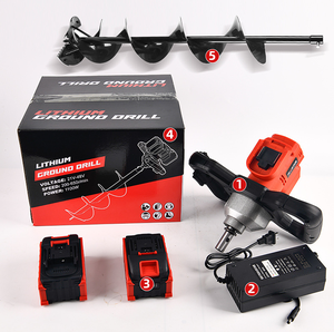 Perceur à glace portable 36V 1100W à double batterie, nouveau modèle, puissant, en acier inoxydable, accessoire de pêche sur glace pour la carpe et la truite en lac - Product Image 5