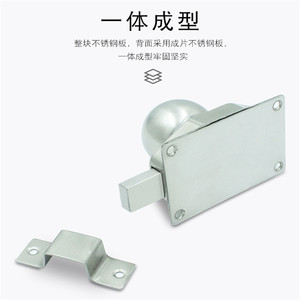 Stainless Steel Ball Bolt <b>Lock</b> Handle Surface Mount <b>Bathroom</b> <b>Door</b> Security Plug Modern Simple Design - Product Image 3