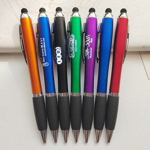 Hua thương hiệu tùy chỉnh logo laser bút bi chiếu sáng LED Light-up cho Stylus cảm ứng mềm mại 1.0 mét kim loại bằng văn bản - Product Image 3