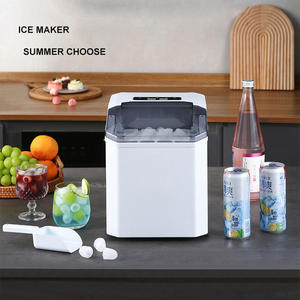 Machine à glaçons électrique portable en acier inoxydable avec une production quotidienne de 12 kg, faible niveau sonore, pour usage domestique, extérieur et commercial, idéale pour les fêtes - Product Image 2