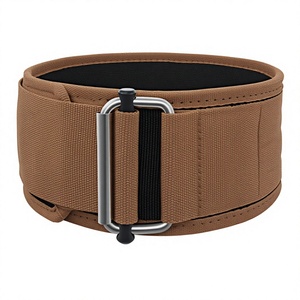 Ceinture de musculation unisexe personnalisable avec logo, en néoprène, accessoires de sécurité pour la remise en forme, ceinture en nylon antidérapante avec fermeture auto-agrippante pour l'exercice - Product Image 1